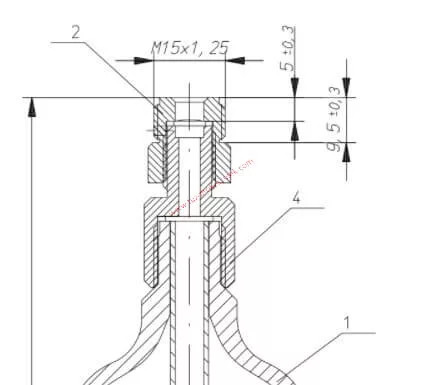 CO2 opakovane použiteľná fľaša M15x1,25 100g