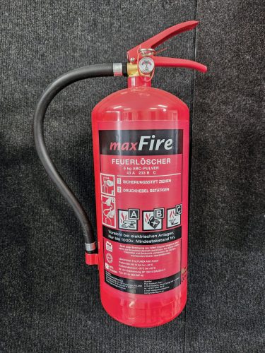 Hasiaci prístroj práškový MAXFIRE 6 kg ABC 43A 233B C